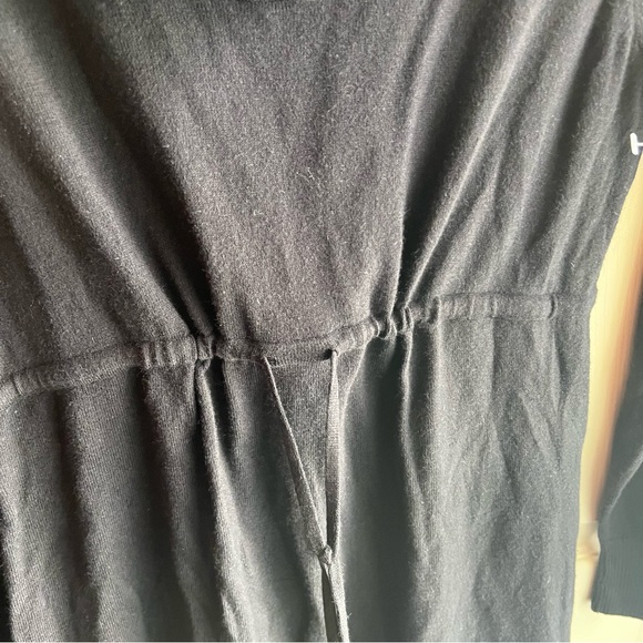 Old Navy Drawstring Waist Maternity Black Dress and Long Sleeve - Picture 6 of 8